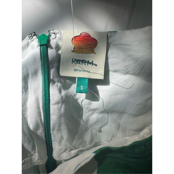 Farm Rio Soft Garden Puff-Sleeve Mini Dress Small $190 - Picture 7 of 7